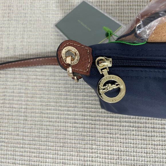 Longchamp Navy and Brown Crossbody Bag - Picture 5 of 6